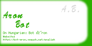 aron bot business card